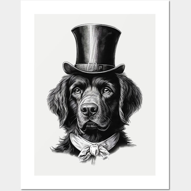 Vintage Dog Formal Wall Art by AI Art Originals